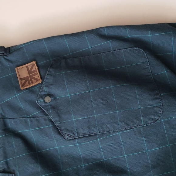 Skunkfunk Frantxoa 100% Cotton Blue/Green Shorts Size 34 - Picture 5 of 14